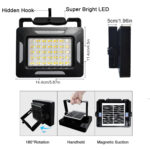 پروژکتور شارژی خورشیدی Newvew مدل NV-S8
