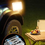 پروژکتور شارژی به همراه پنل RGB مدل W8135 - Image 7