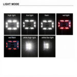 پروژکتور شارژی به همراه پنل RGB مدل W8138-5 - Image 14