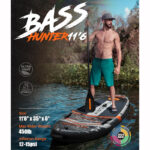 پدل بورد مای بوت طوسی مدل Bass Hunter 11’6″ (2)