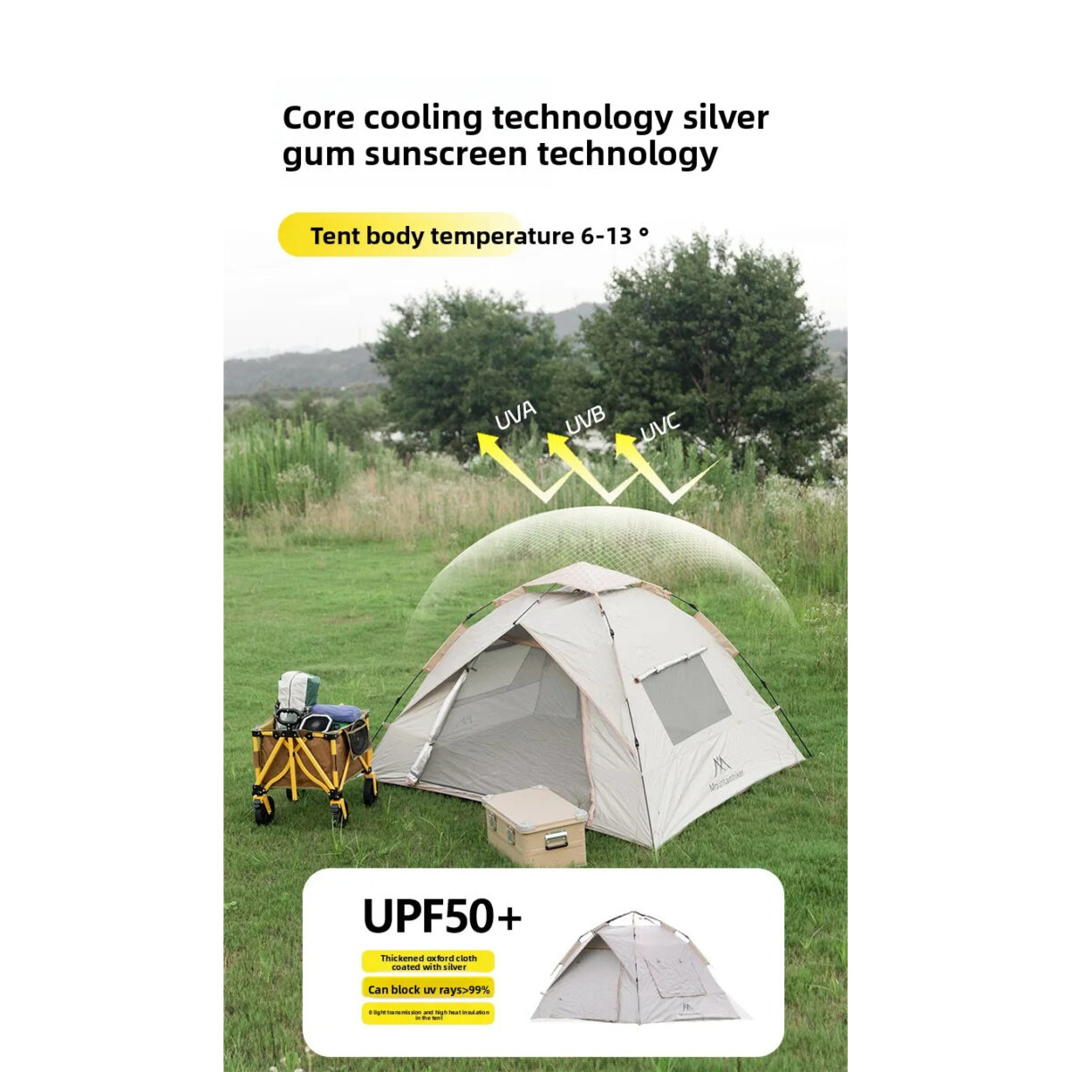 چادر اتوماتیک 2 نفره Mountainhiker مدل SZK1029