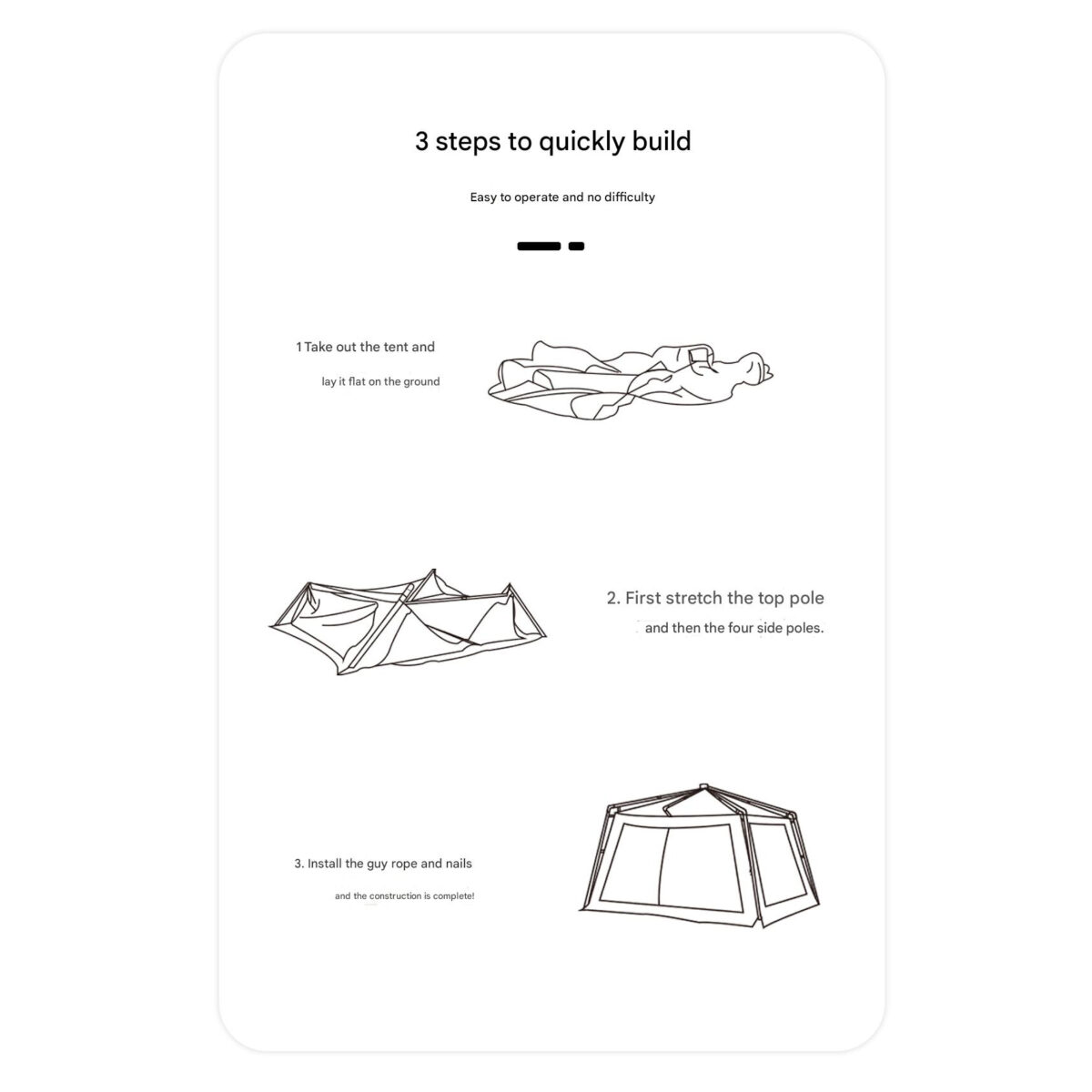MOOUNTAINHIKER 4 PERSON LARGE SIZE AUTOMATIC OUTDOOR CAMPING TENT SZK980