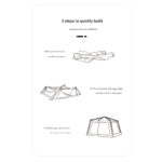 MOOUNTAINHIKER 4 PERSON LARGE SIZE AUTOMATIC OUTDOOR CAMPING TENT SZK980