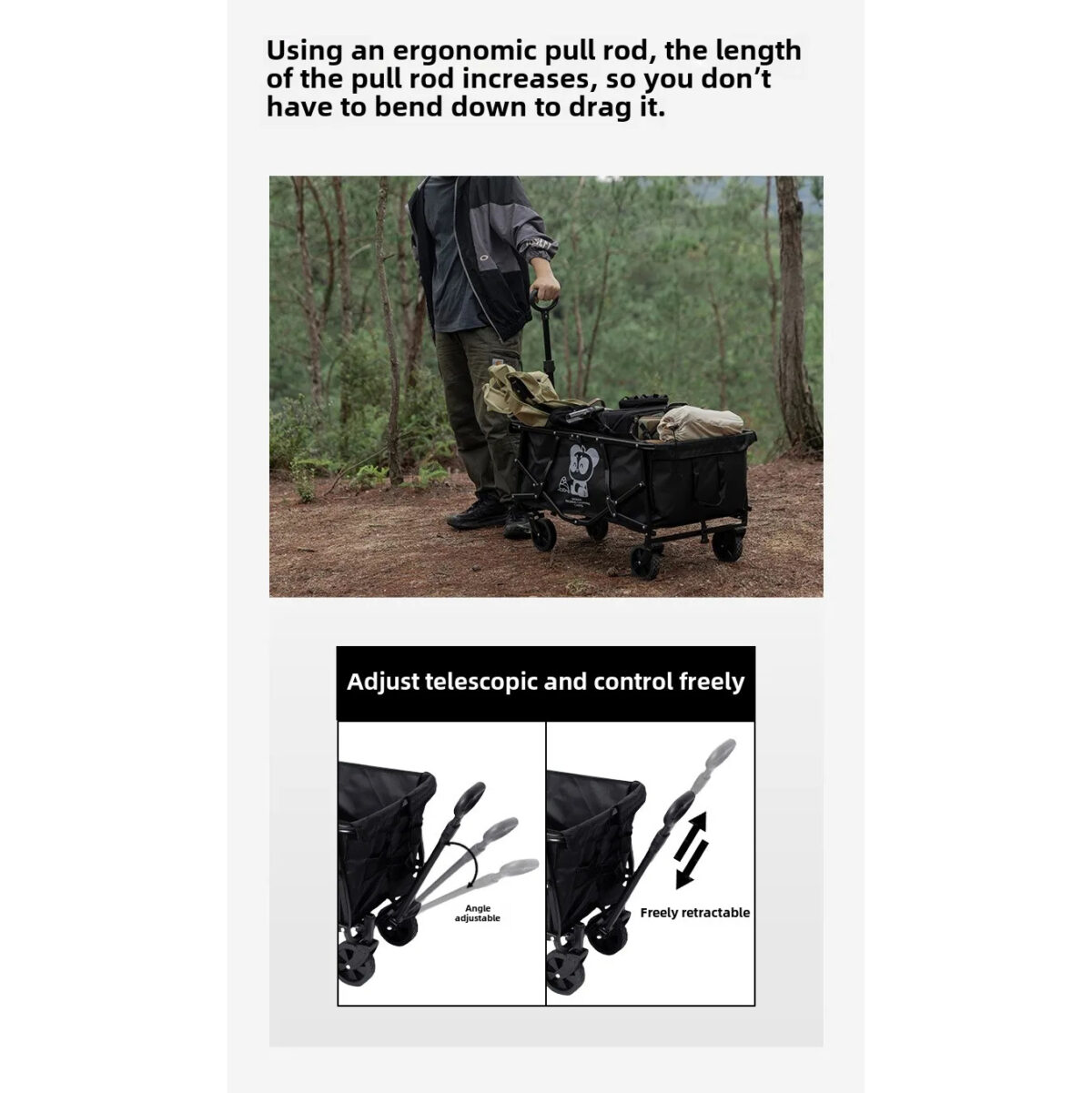 چرخ دستی کمپینگ تاشو Mountainhiker مدل SZK1098 - Image 12