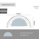 سایه‌بان نیم کره کمپینگ Mountainhiker مدل SZK799 - Image 18