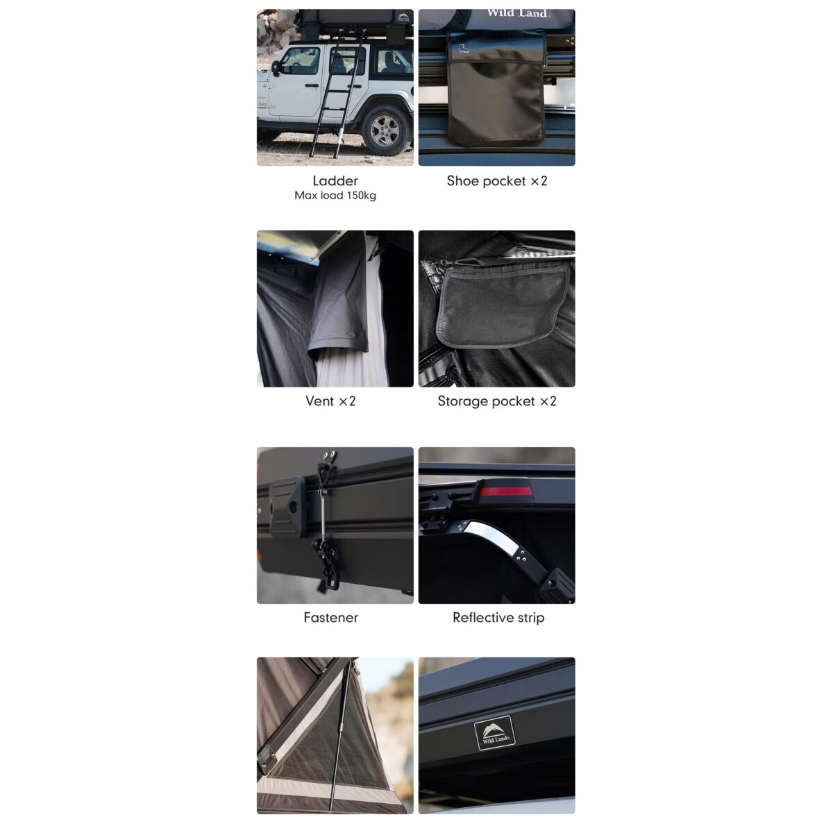 چادر سقفی آفرود اتوماتیک Wild Land مدل Rock Cruiser - Image 18