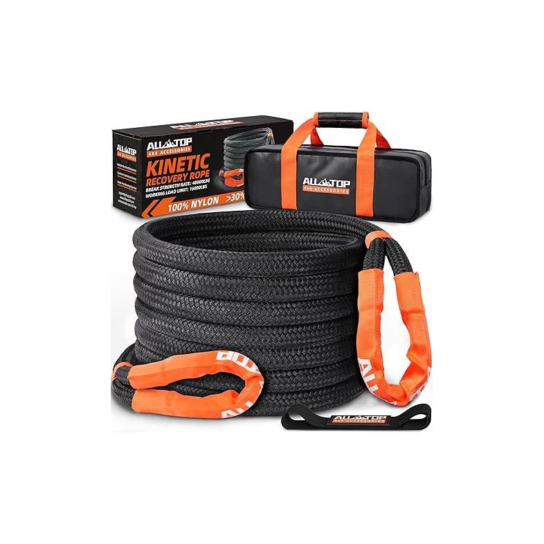 ALL-TOP KINETIC RECOVERY ROPE, 14ton طناب نجات آفرود ALL TOP مدل 14 تن
