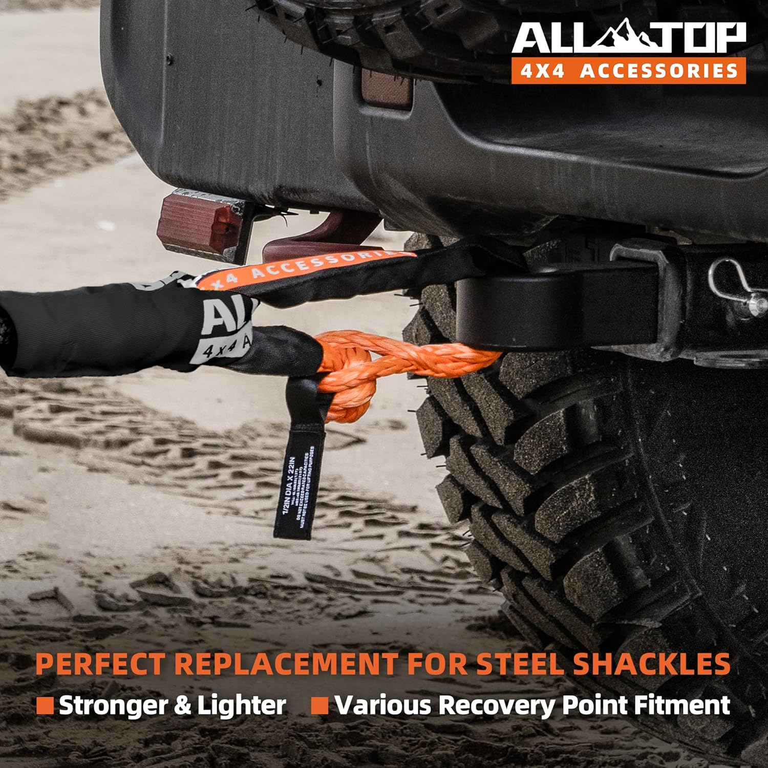 ALL-TOP SYNTHETIC SOFT SHACKLES (2) سافت شکل الیافی ALL TOP مدل 15 تن