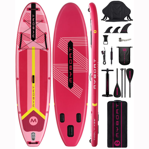 MYBOAT PINK INFLATABLE PADDLE BOARD (2)