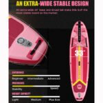 MYBOAT PINK INFLATABLE PADDLE BOARD (4)