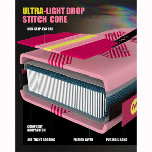 MYBOAT PINK INFLATABLE PADDLE BOARD (6)