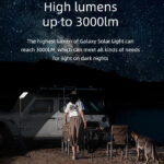 چراغ کمپینگ Wildland مدل Galaxy Solar با سه پایه