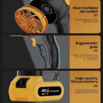 جت فن شارژی MDHL مدل HJ-002